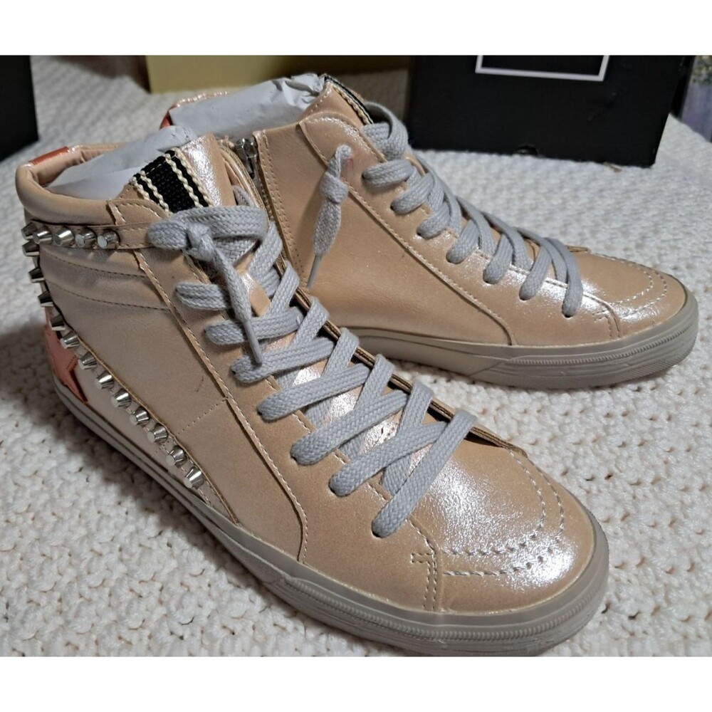 New ShuShop RIRI Shoes Sneakers Women’s Size 8 High Top Laced Casual Zip Rock